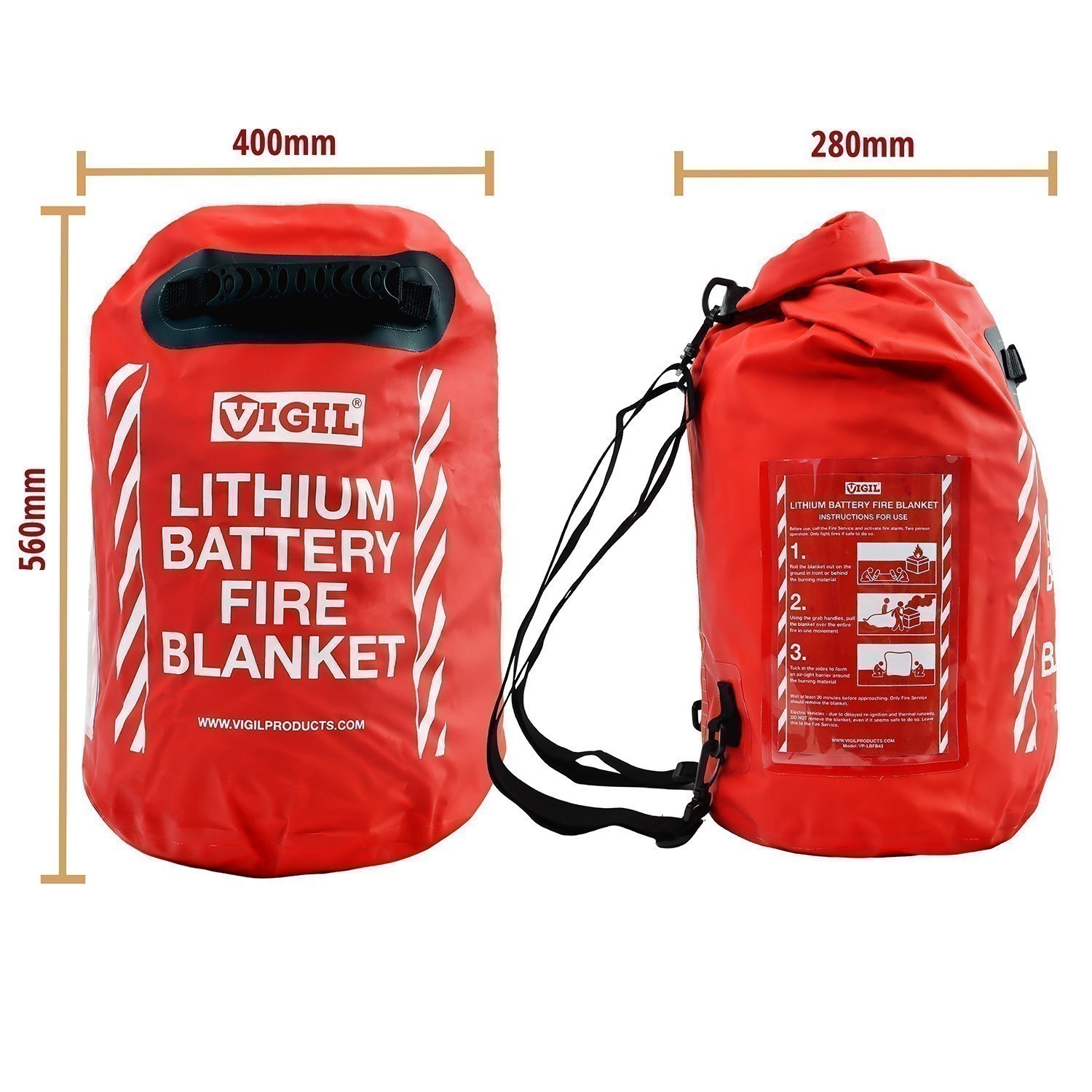 Vigil 4m x 3m Lithium Battery Fire Blanket > Lithium Battery Fire Blankets